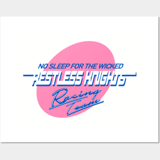 Restless Knights Racing V2 Pink Posters and Art